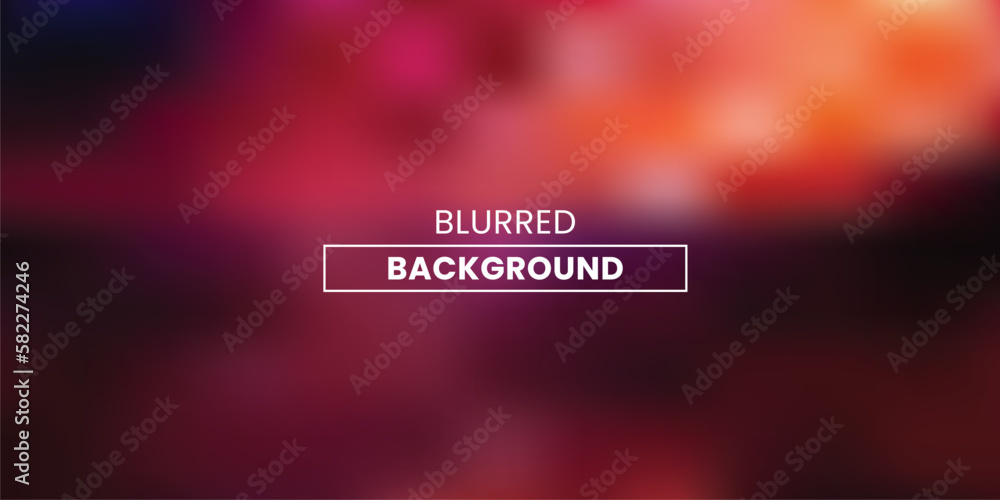 Poster blurred red background. gradient mesh colored blurred backgrounds in vector illustration.