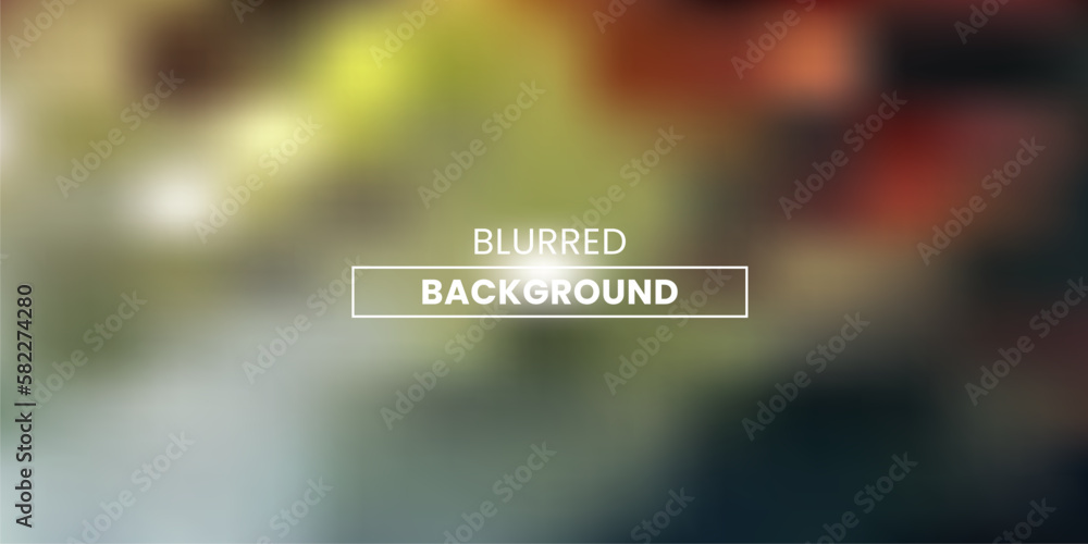Poster blurred green background. gradient mesh colored blurred backgrounds in vector illustration.