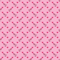 Valentine's Day Love Seamless Pattern - Festive Valentine theme repeating pattern design
