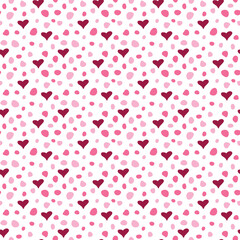 Valentine's Day Love Seamless Pattern - Festive Valentine theme repeating pattern design