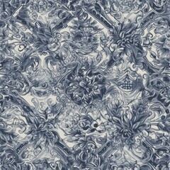 Portugal ceramic seamless sandstone pattern tile. Generative AI