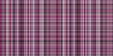 Viva magenta tartan seamless border. Gingham plaid kitchen cloth in color of the year 2023. Gingham trim. 