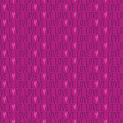 Valentine's Day Love Seamless Pattern - Festive Valentine theme repeating pattern design