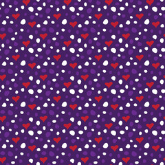 Valentine's Day Love Seamless Pattern - Festive Valentine theme repeating pattern design