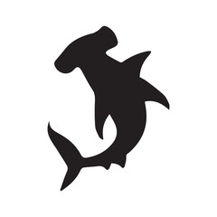 Shark icon. Vector on white background