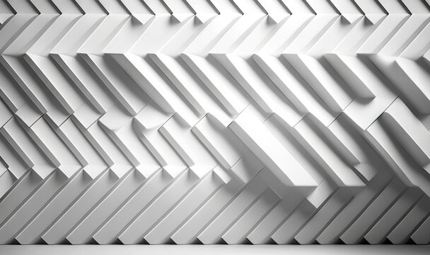  a white wall with a pattern of white arrows on it's side and a black and white photo of a wall with a pattern of white arrows on it's side.  generative ai