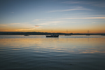 Dusk Over the River Exe at Lympstone, Devon.