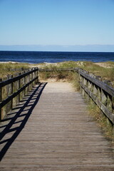 wooden pier on the beach