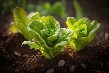Healthy Eating Starts with Fresh Mini Greens Growing on a Natural Farm - A Garden of Agriculture and Food for your Healthy Diet: Generative AI