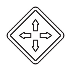 Fototapeta premium Direction Icon Design