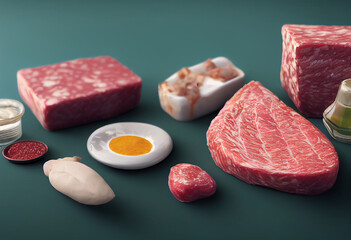 Artificial Protein Laboratory meat Generative ai