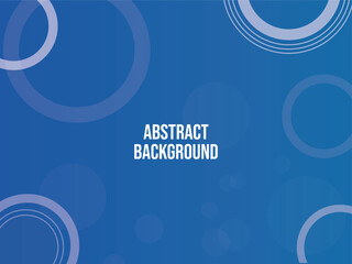 A blue background with circles abstract background design template