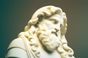 Ivory Sculpture of Zeus | Created using generative AI tools