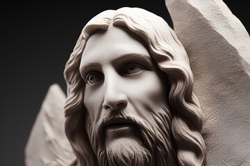 Stone Sculpture of Jesus Christ | Jesus Christ  | Created using generative AI tools