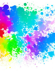 Colorful Dye Splatter - Explosive and Dynamic Design