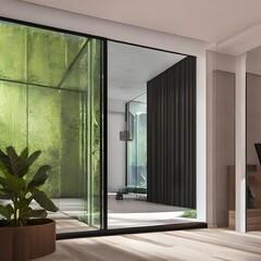 3 A minimal and modern space with a clean and simple aesthetic1, Generative AI