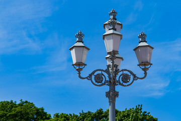 Fototapeta na wymiar Old street lamps in Oslo