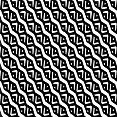 Seamless diagonal pattern. Repeat decorative design.Abstract texture for textile, fabric, wallpaper, wrapping paper.Black and white geometric wallpaper. 