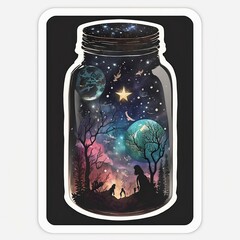The Jar of the Universe sticker 