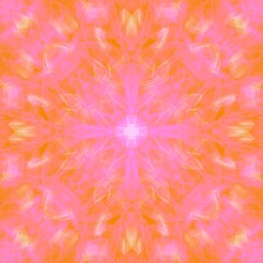 Abstrakcyjne tło, ż&oacute;łto- r&oacute;żowe, rozeta,