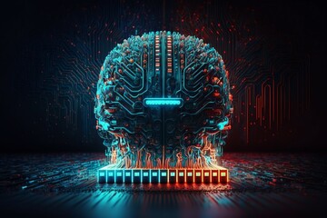 Synchronized Control: Artificial Intelligence Servers. Ai generative