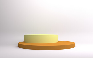 3d platform studio display scene with render platform. studio background render 3d podium. platform render for cosmetic products. Stage display platform background 3d studio pedestal