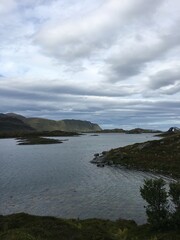 Fototapeta na wymiar Rocks and the sea in Norway
