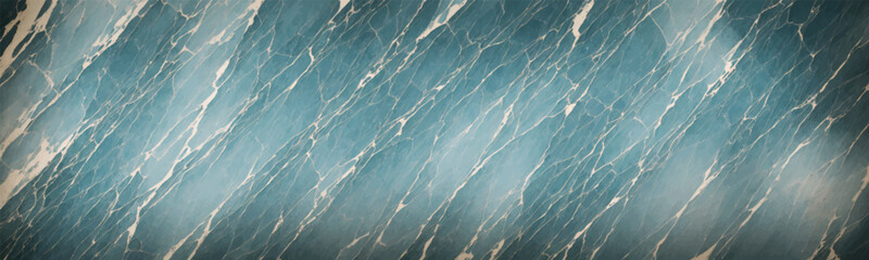Vintage marbled texture with blue and white abstract design on flat background. Elegant and beautiful illustration with luxurious feel. Vector