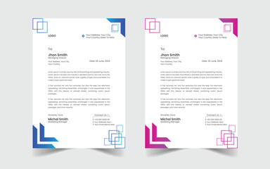 The Best And Most Exceptional, Wonderful Letterhead Design Template. Corporate Business Flyer poster pamphlet brochure cover design layout background, vector template design.