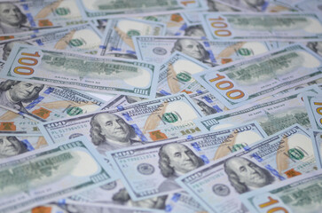 One hundred dollar bills