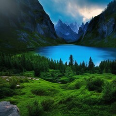 Beautiful realistic highly detailed Wonderous Landscape That Inspires Wanderlust with depth k quality