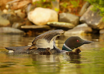 loon chick underwing © duaneups