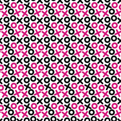 Fototapeta na wymiar Valentine's Day Love Seamless Pattern - Festive Valentine theme repeating pattern design