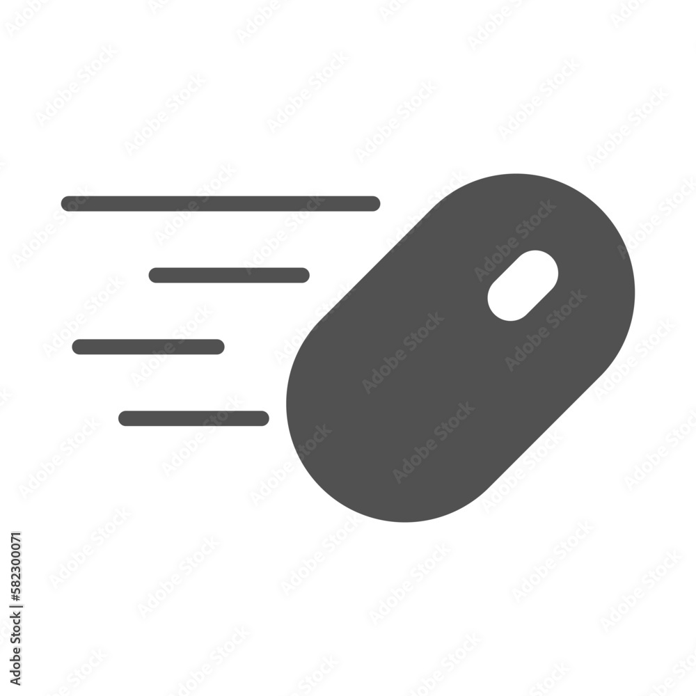 Aufkleber mouse vector icon for pc. fast mouse vector. quick response of a computer mouse vector.