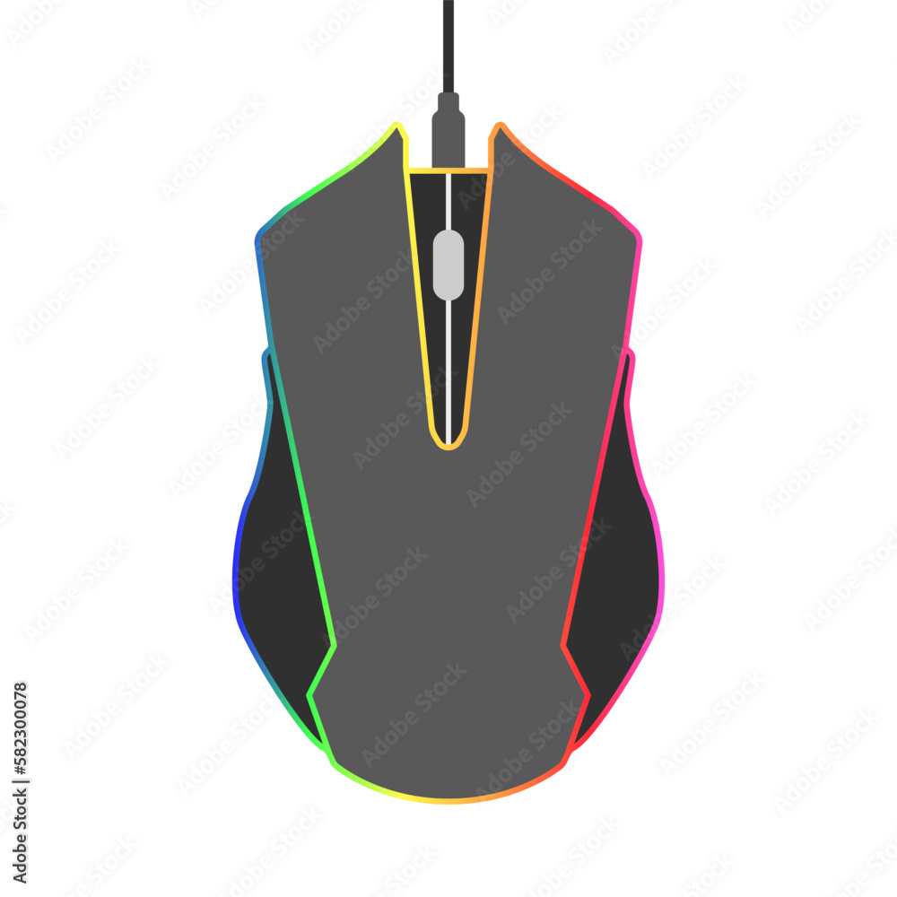 Aufkleber mouse for pc vector icon. simple trendy mouse icon. device for pc. wired and wireless mouse vector. 
