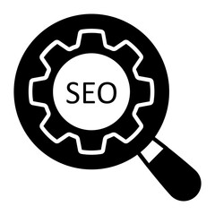 Seo Specialist Glyph Icon