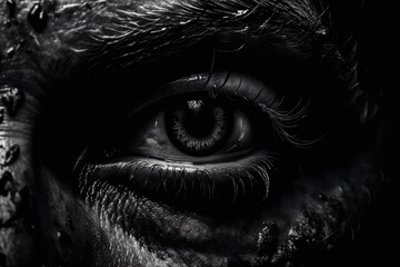 Fototapeta premium The poster for the horror film. Generative AI