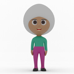 3d cute character made in 3d