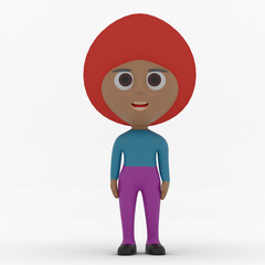 3d cute character made in 3d