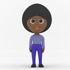 3d cute character made in 3d