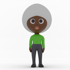 3d cute character made in 3d