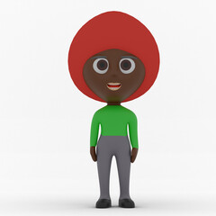 3d cute character made in 3d