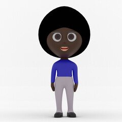 3d cute character made in 3d