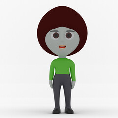 3d cute character made in 3d