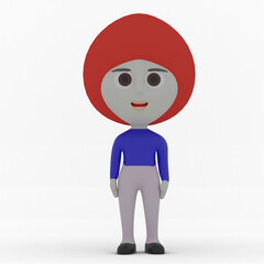 3d cute character made in 3d