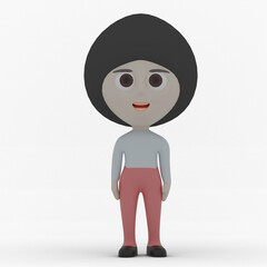 3d cute character made in 3d