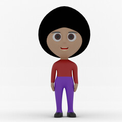 3d cute character made in 3d