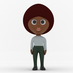 3d cute character made in 3d