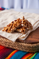 Palanqueta Traditional mexican candy with peanuts crunchy