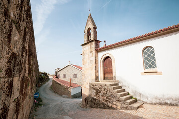 Church of Mercy close to the castle wall in Penamacor, district of Castelo Branco, Beira Baixa,...